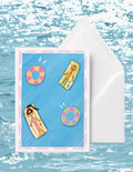 Pool Day Greeting Card