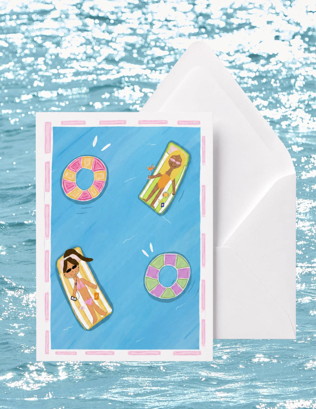 Pool Day Greeting Card