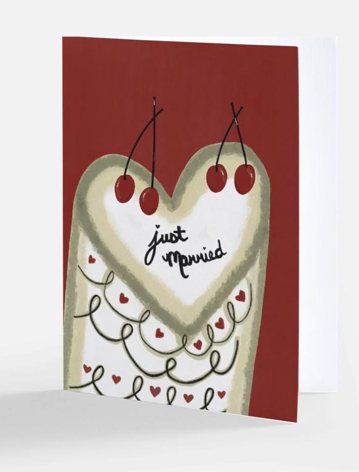 Just Married Wedding Card