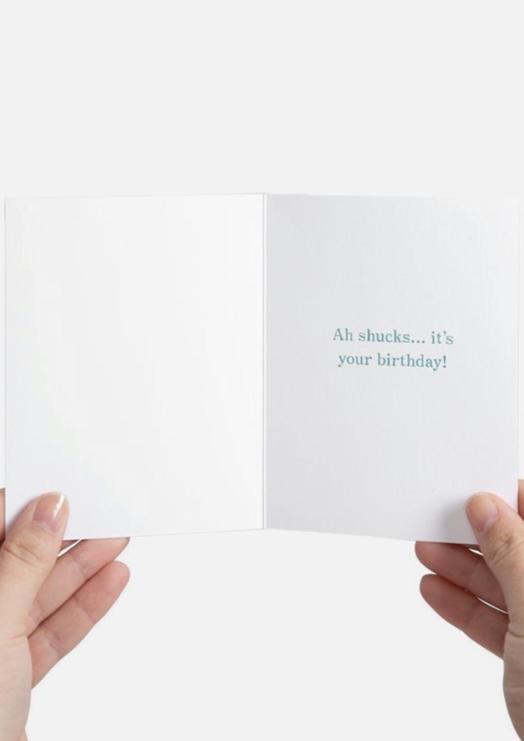 Oyster Birthday Card