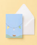 Clothesline Baby Shower Card